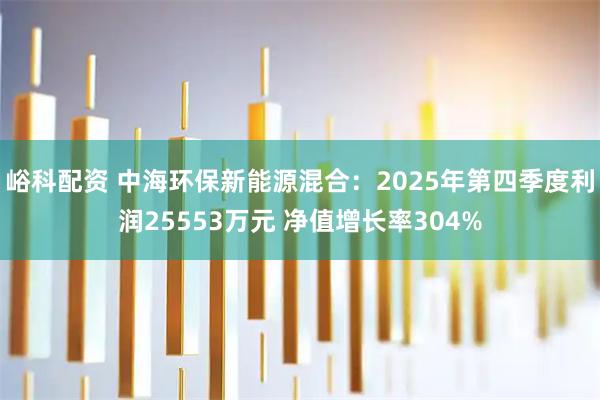 峪科配资 中海环保新能源混合：2025年第四季度利润25553万元 净值增长率304%